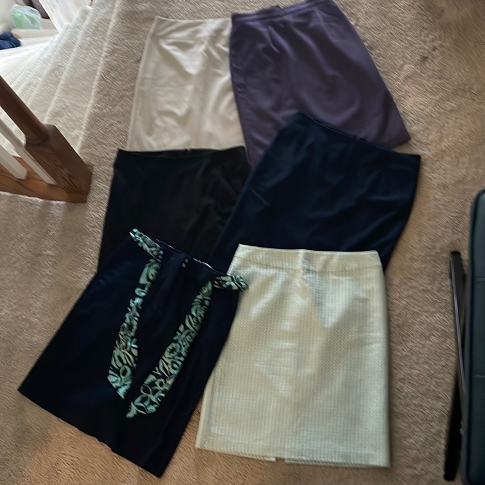 Lot of 6 Pencil Skirts Size 10